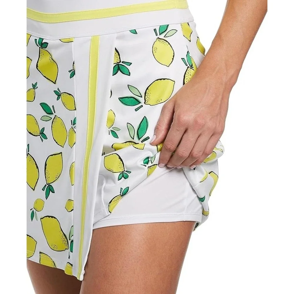 NEW PGA Tour M. Lemon Print Golf Skort‎ Stretch Athletic Tennis Golf Pickleball